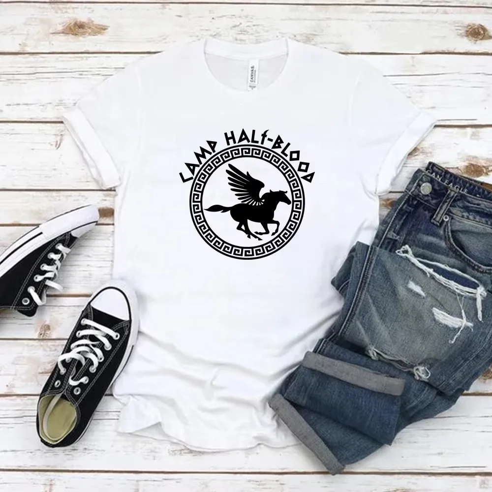 Футболки Camp Half Blood осенняя футболка с игровым лагерем волшебный подарок на