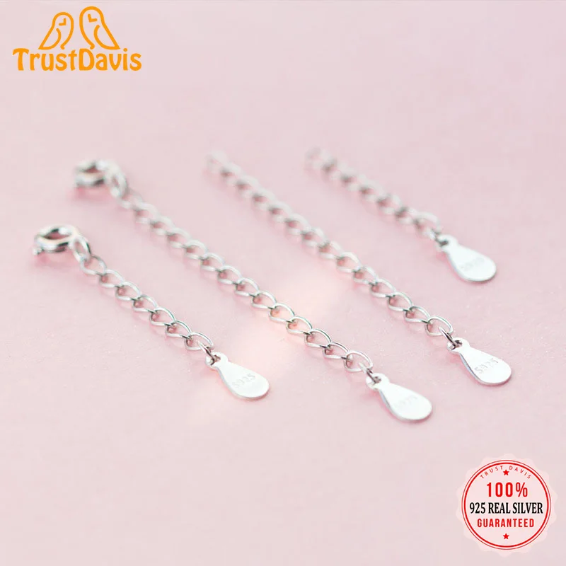TrustDavis Аутентичные S925 стерлингового серебра простой браслет анклет (браслет на