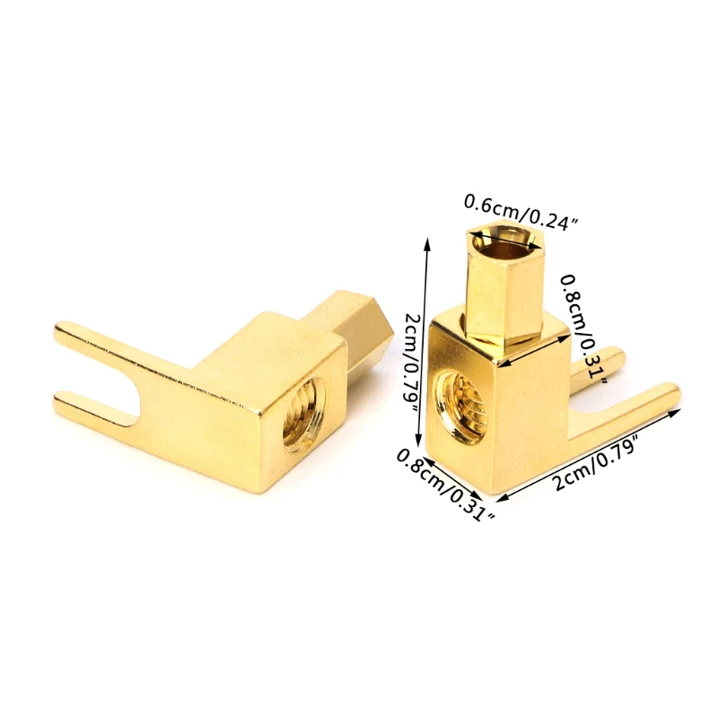 Переходники типа банан на лопату Y-образный разъем кабеля динамика с гнездом