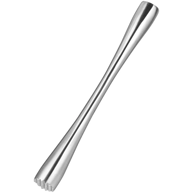 

LICG Cocktail Muddler Stainless Steel Lemon Masher Cocktail Muddler Ice Masher For Fresh Fruit Spice Ice Bars Tools 26 Cm