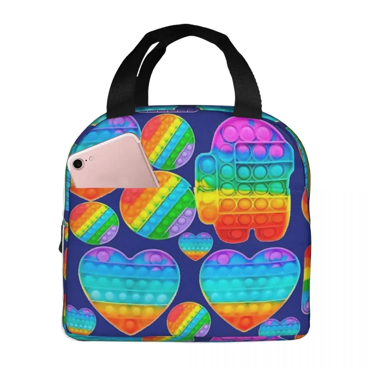 Popit антистрессовая система сумки для обеда изолированная коробка бенто