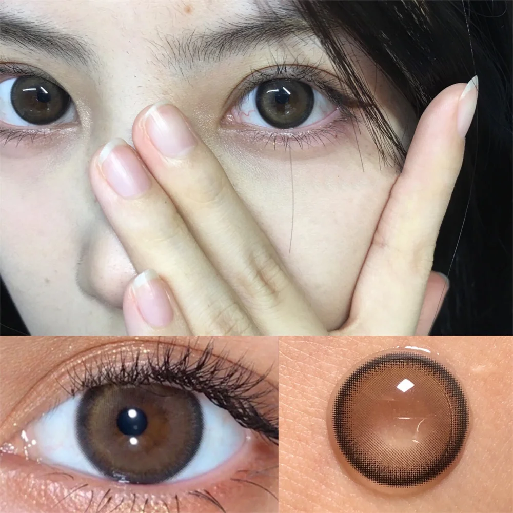 Ночное небо серые цветные контактные линзы для глаз макияж маленькая красивая