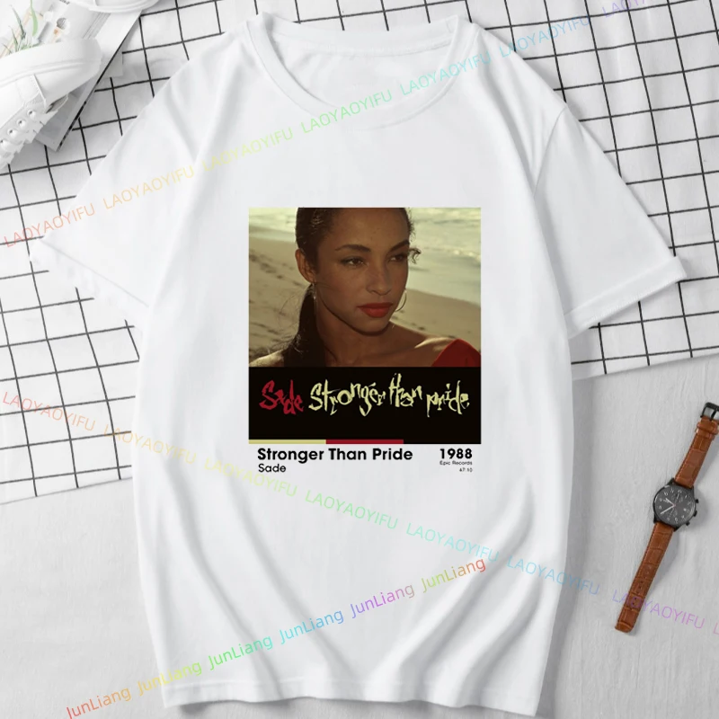 Футболка Мужская/женская с коротким рукавом хлопок 100% S-Sade Singer 80s музыкальная