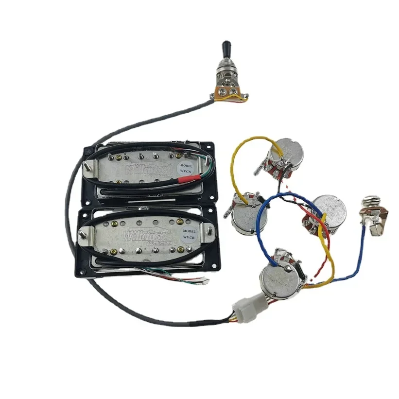 Звукосниматели для электрогитары Wilkinson Ainico5 Humbucker 4C с жгутом проводов Подходит