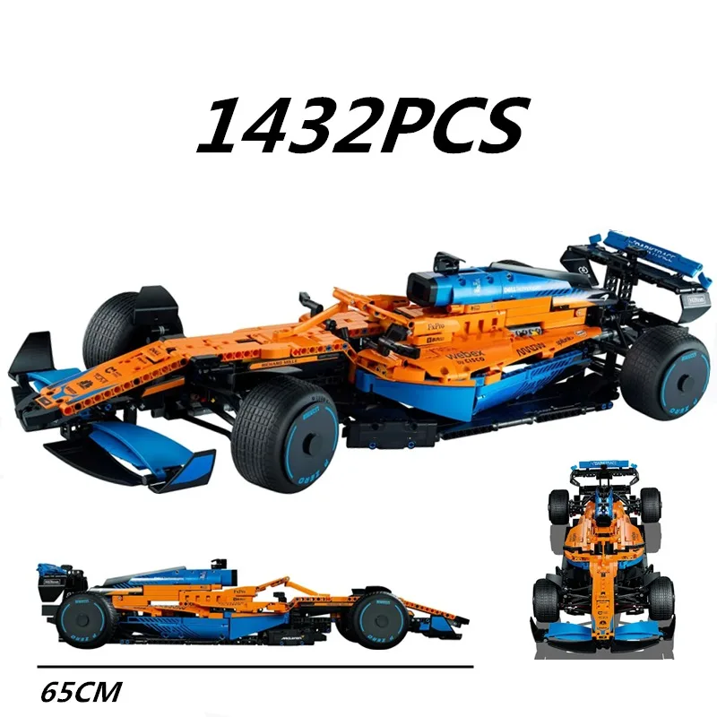 

Technical McLarened F1 Formula 1 Race Car Model Buiding Kit bricks blocks MOC Compatible 42141 Toys Boys for Kids Birthday Gift