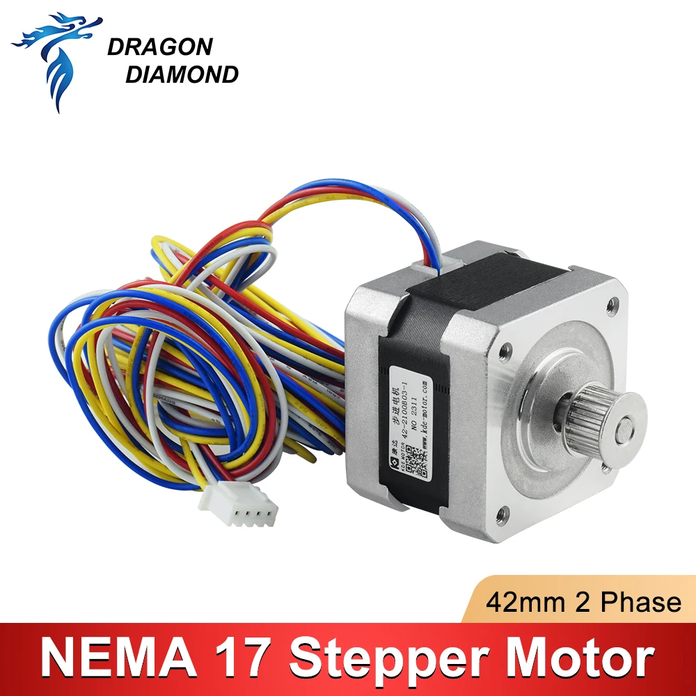2-фазный шаговый двигатель Nema 17 K40 0 6 А 42 мм 4 вывода для 3D-принтера