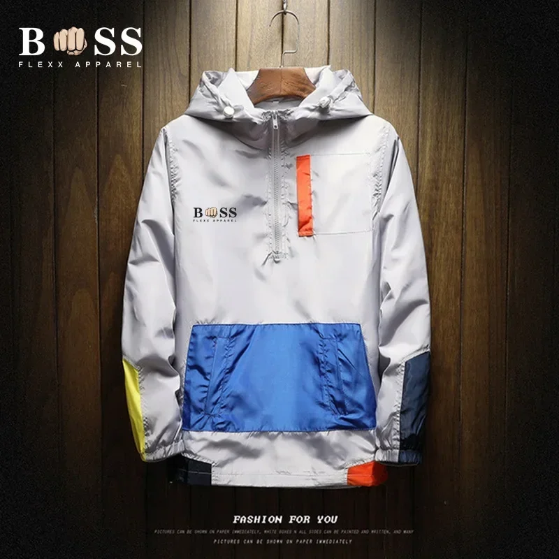 Мотоциклетная куртка с принтом Harajuku