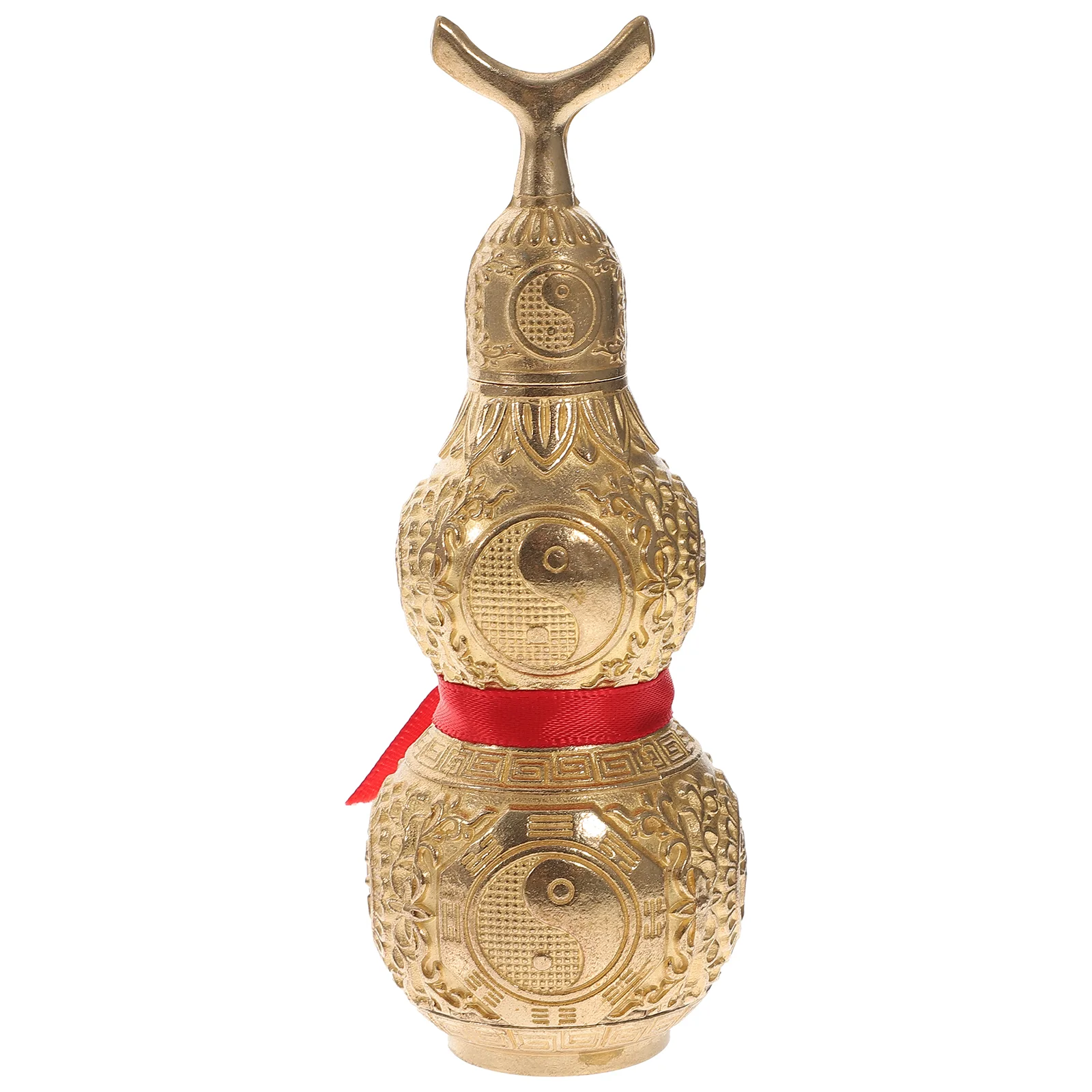 

Gourd Ornaments Desktop Decor Chinese Wu Chinese Hulu Fortune Chinese Lucky Coin Copper Wu Figurine Office