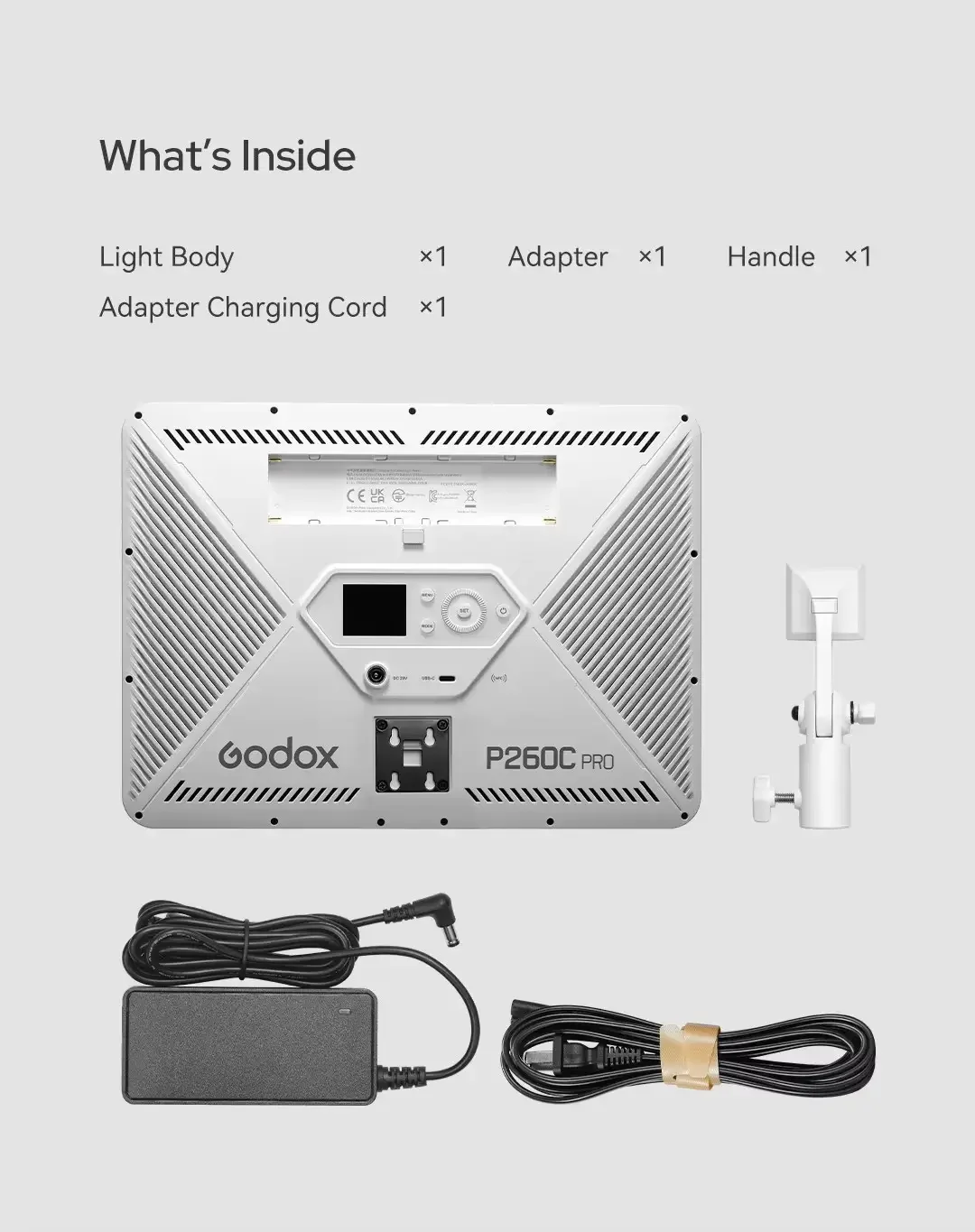 GODOX P260C PRO Двухцветная светодиодная панель с регулируемой яркостью Студийная