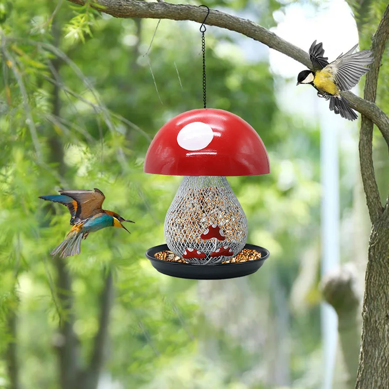Подвесная кормушка для грибов птиц улицы двора сада колибри