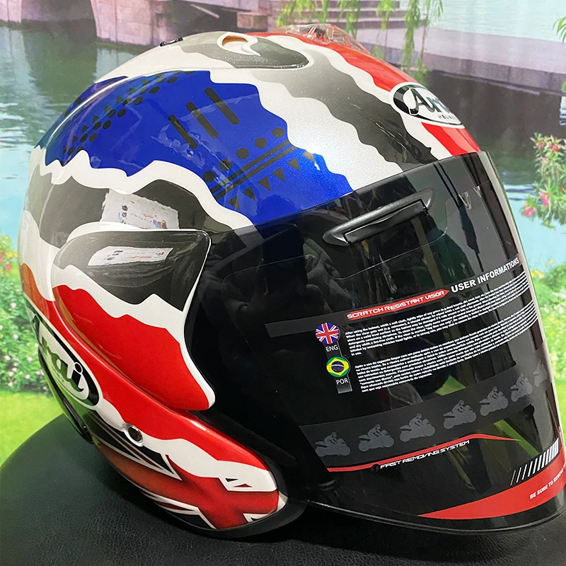 

Hermonza объектив для Arai 3/4 Helmet Sz-ram 3 фиксированная Базовая отделка на входе 18 козырек для шлема черный Радужный золотой прозрачный загар аксесс...