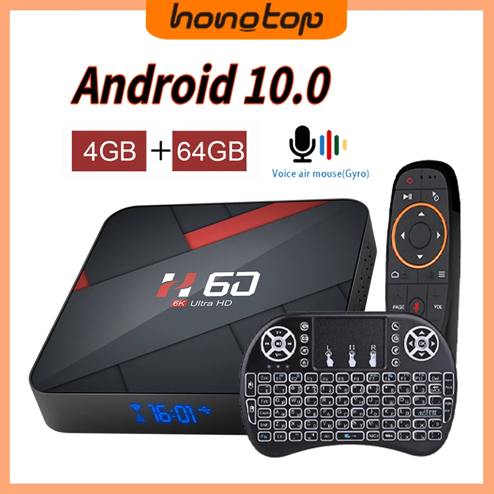 Приставка Смарт-ТВ HONGTOP H60 Android 6K HD 2 4 и технические характеристики - Цена: 3770.33