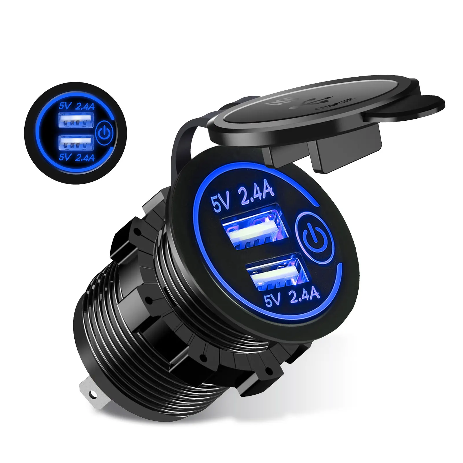 

Зарядное устройство с двумя USB-портами, 4,8 А