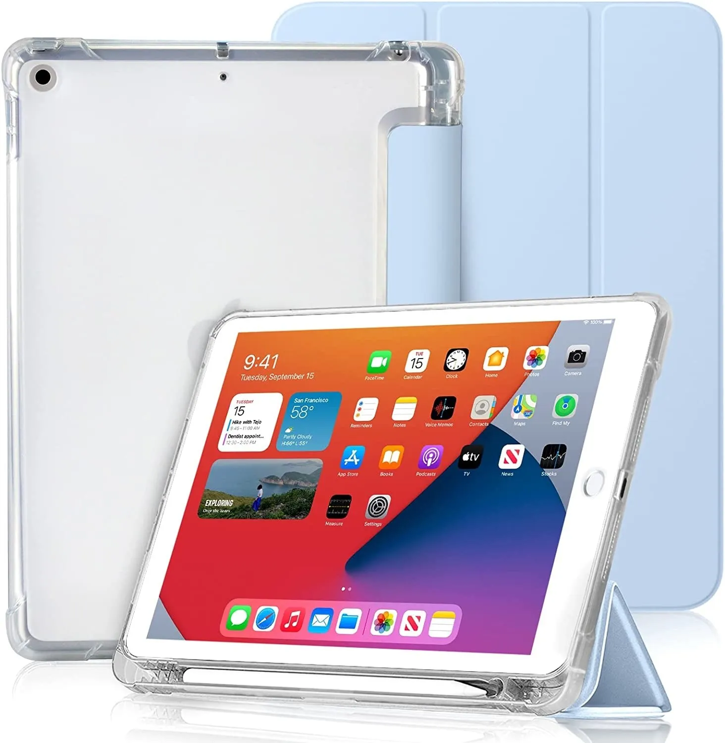 

For IPad 10.2 Air 3 Pro 10.5 Case With Pencil Holder IPad 9th 8th 7th Gen 2021 Cover A2602 A2603 A2604 A2605 A2197 A2198 Funda