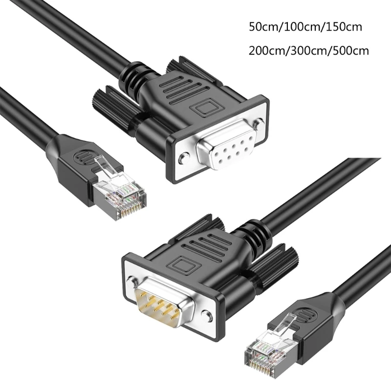 Кабель отладки RJ45–DB9 RS232 удлинитель папа-мама/папа провод для маршрутизаторов