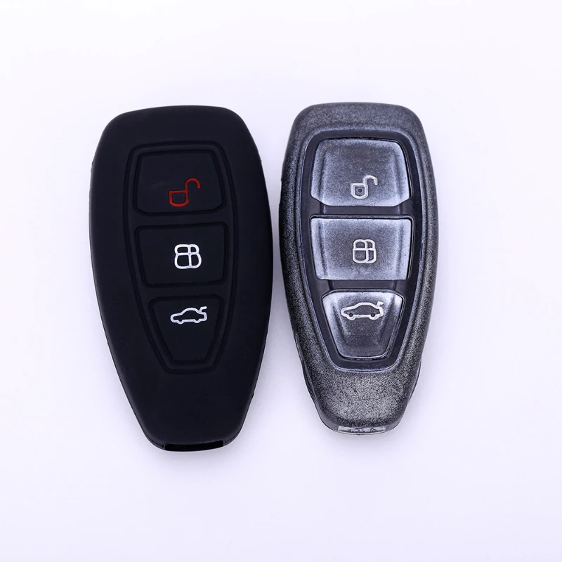 

Silicone Car Key Case Cover for Ford Atlas Mondeo MK4 MK5 C-MAX Ford PUMA 2021 Focus ST 2020 Active Car Accessories Key Cover