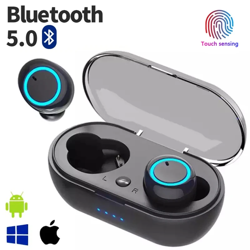 Спортивная беспроводная гарнитура Y50 TWS высокостерео наушники-вкладыши с