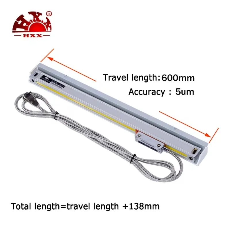 HXX высококачественный фрезерный станок 5um 600 мм линейные весы с цифровым датчиком