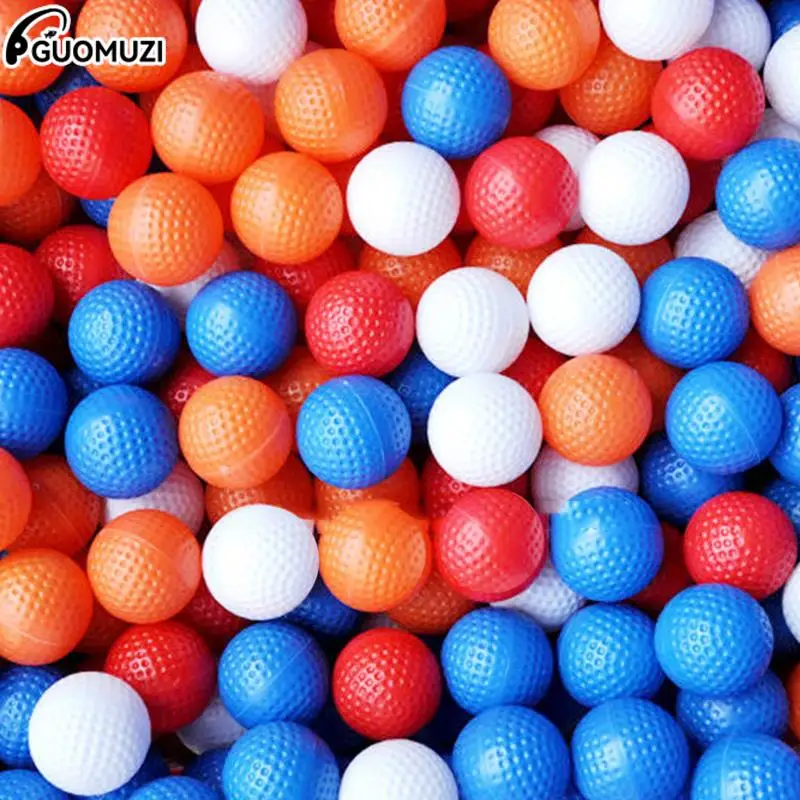 

10PCS 3.4G Diameter: 41MM Professional Practice Golf Balls Indoor Outdoor Training Colorful Balls Hollow Non-hole Ball 6 Colors