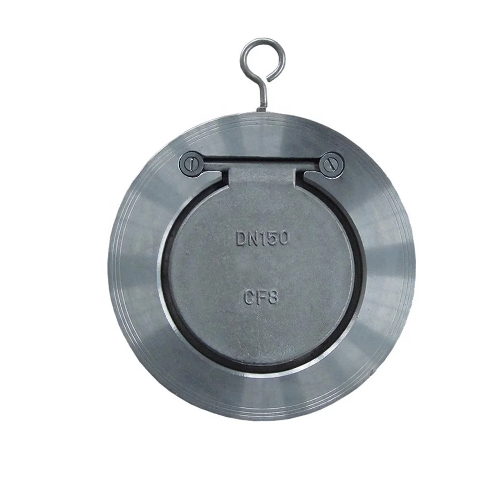 

Single one way Ultra Thin Stainless Steel Carbon Steel Swing Disc Wafer Check Valve
