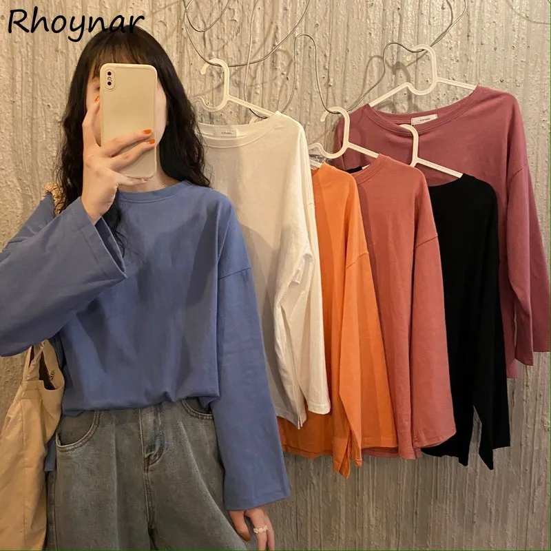 

Женская футболка с длинным рукавом, 6 цветов