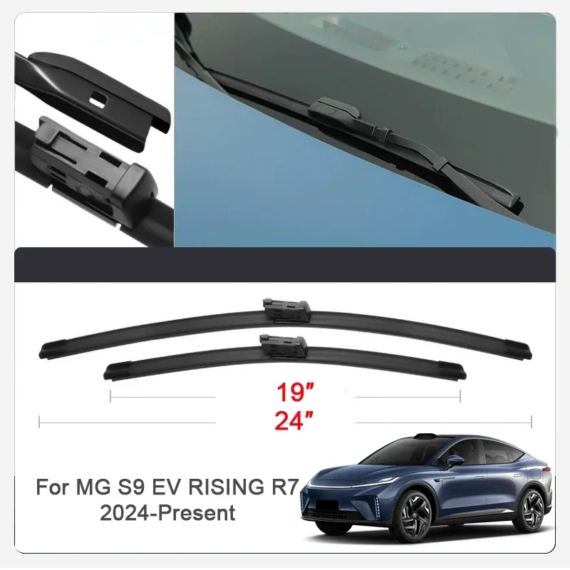 

2 шт. для MG HS MARVEL R GT MG9 EV RISING R7 F7 MG3 MG4 MG5 ES EP MG6 MG7 RX5 RX8 ZS ASTOR резиновый стеклоочиститель переднего стекла автомобиля