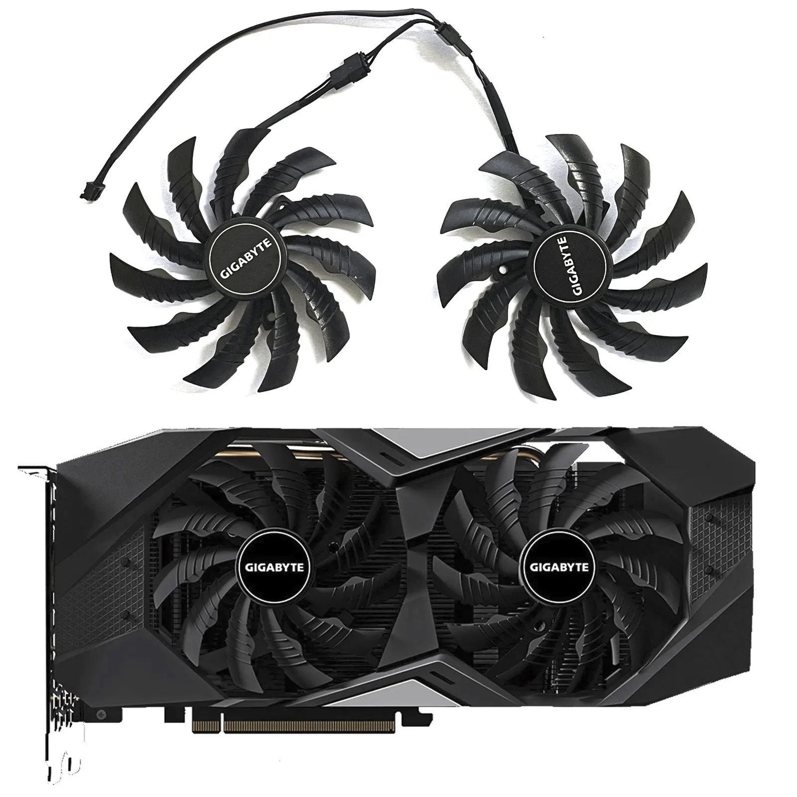 Вентилятор графического процессора PLD10010S12H, 95 мм, GTX1660Ti, GTX1650, для видеокарты GIGABYTE RTX2070, RTX 2060, 2070 Вентилятор графического процессора PLD10010S12H, 95 мм, GTX1660Ti, GTX1650, для видеокарты GIGABYTE RTX2070, RTX 2060, 2070
