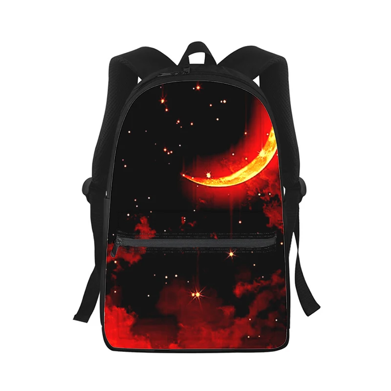 art moon Men Women Backpack 3D Print Fashion Student School Bag Laptop Backpack Kids Travel Shoulder Bag