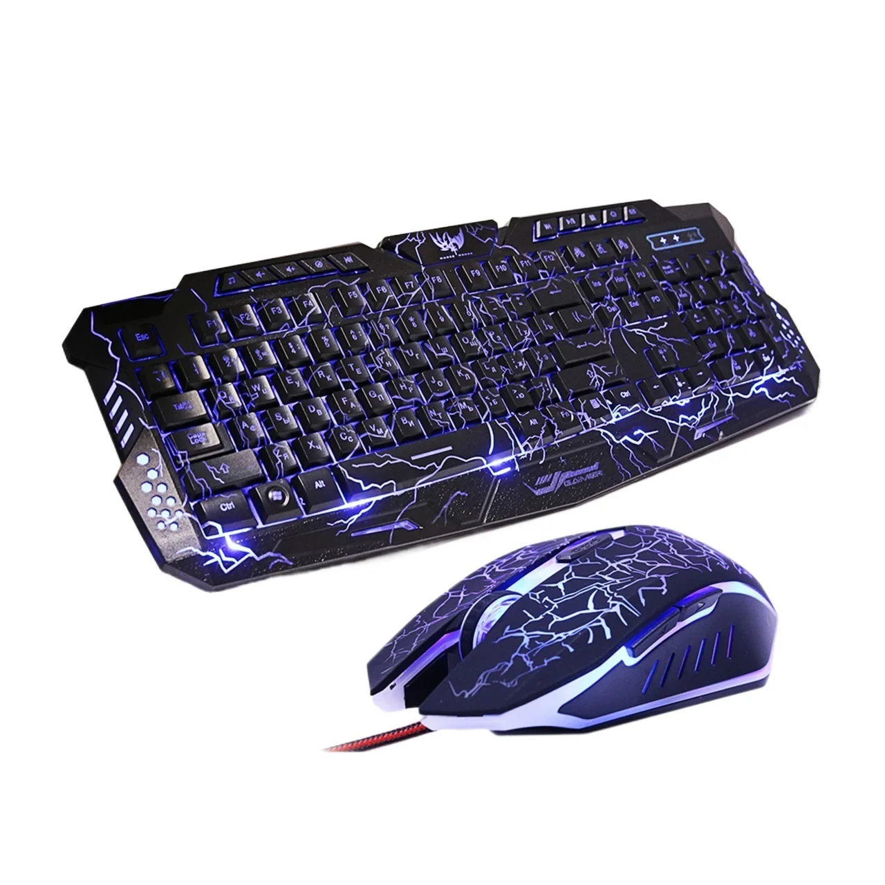 

Проводная Водонепроницаемая клавиатура и мышь с подсветкой