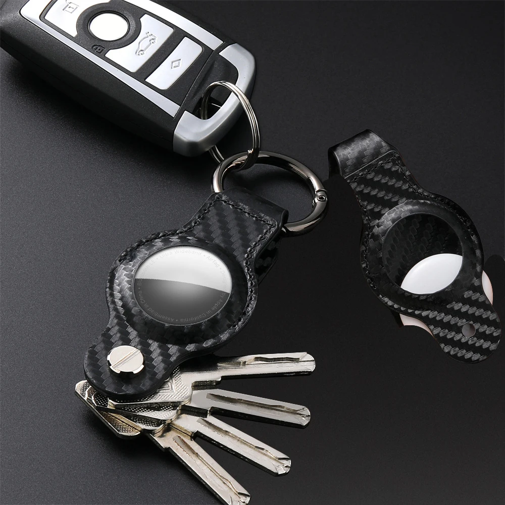 

Compact Key Holder for Airtag Keychain Key Smart Organizer Case Anti Scratch Protect Shell Cover Keyring To Attach Car Key Fob