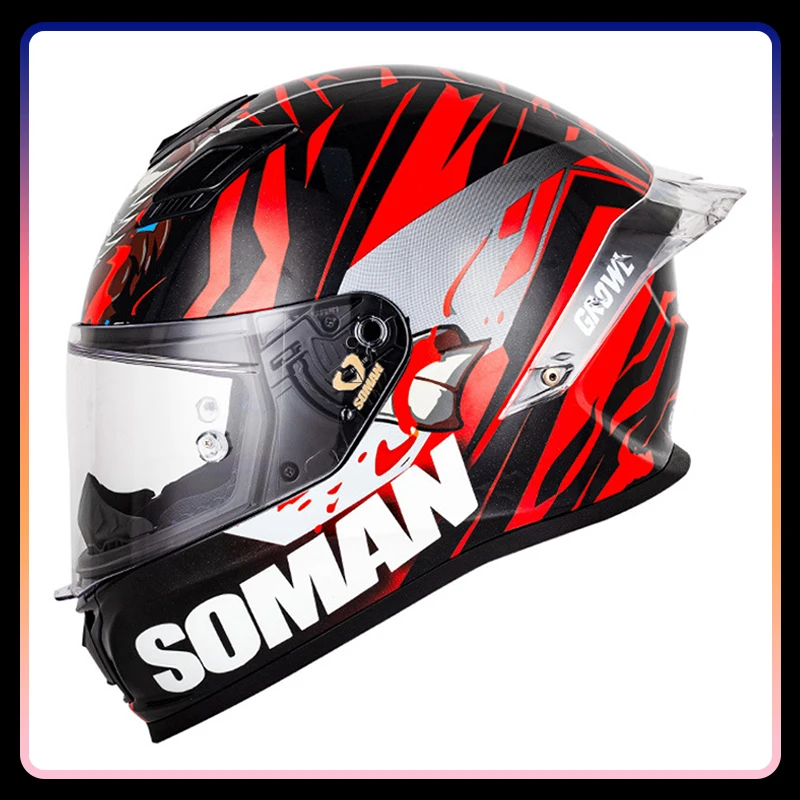 Мотоциклетные шлемы на все лицо для мужчин и женщин защитная Кепка из