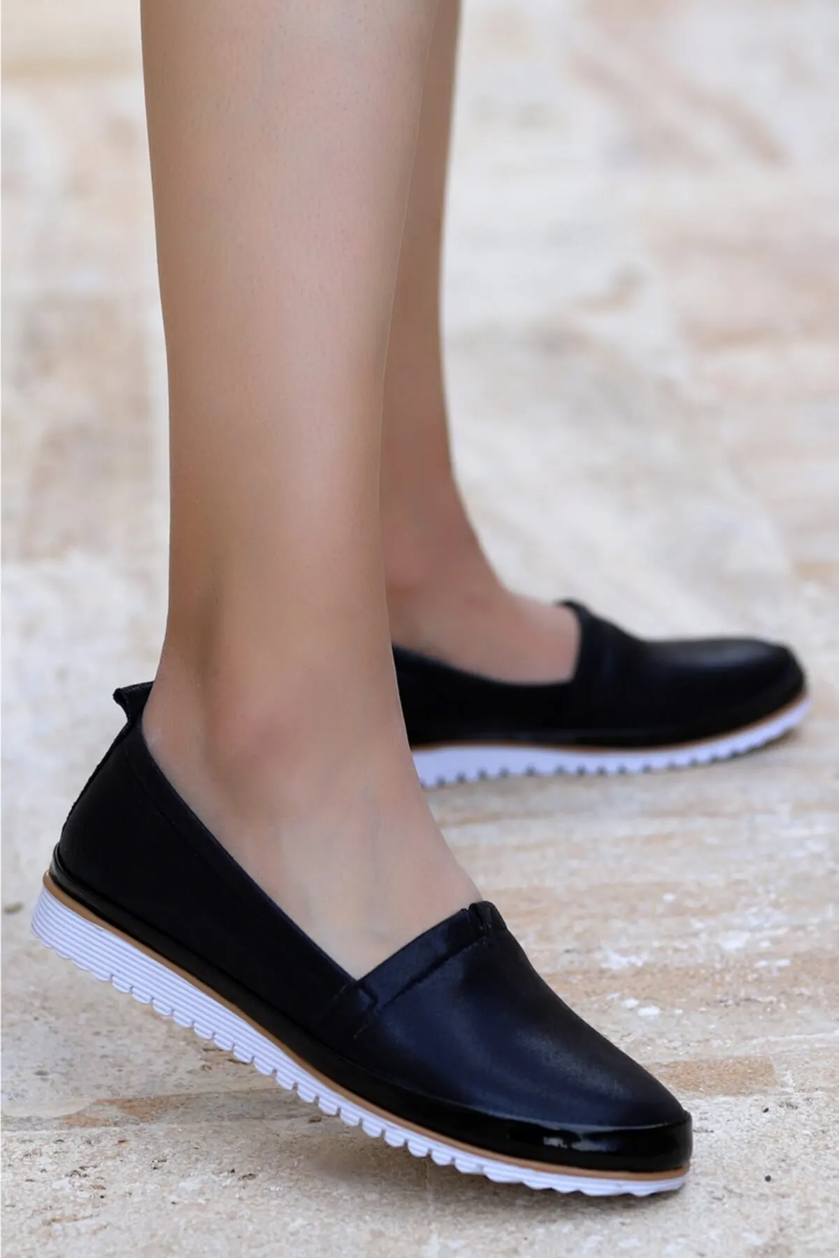 

Туфли женские на плоской подошве, Повседневная модная элегантная обувь, черные, летняя обувь