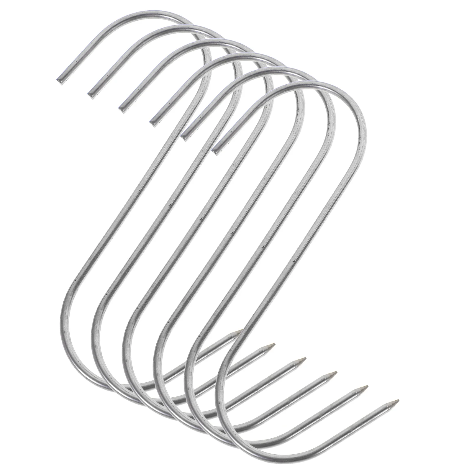 

20 Pcs Meat Hook Heavy Duty Kitchen Hooks Hanging Stainless Steel Household Hangers Grill