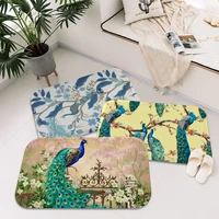 peacock canary kitchen mat anti slip absorb water long strip cushion bedroon mat bedside area rugs