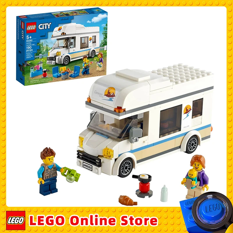 

LEGO & City Great Vehicles Holiday Camper Van 60283 Building Toy Set for Kids, Boys, and Girls Ages 5+ (190 Pieces)