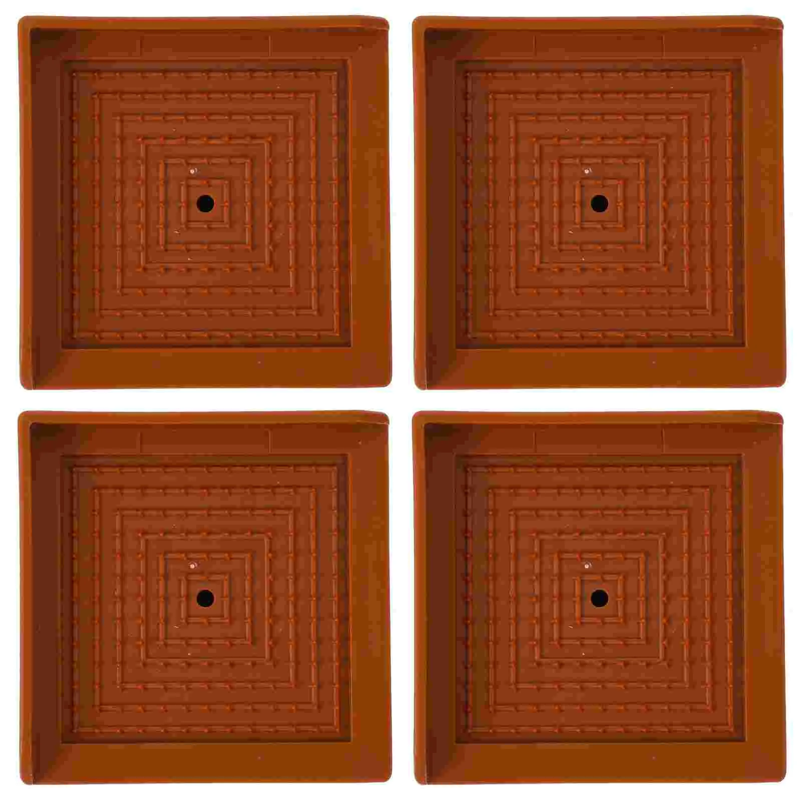 

4 Pcs Bed Raisers Blocks Couch Risers Furniture Desk Silicone Mats Height Lift For Chair Legs Washing Machine
