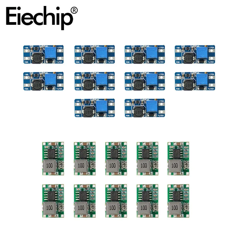 

10 шт., понижающий модуль преобразователя Mini360 DC-DC, MT3608, регулируемый регулятор мощности, понижающий трансформатор, модуль питания LM2596