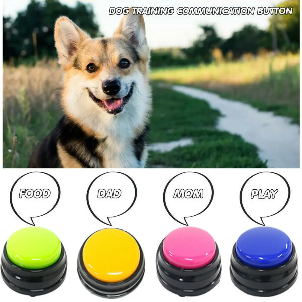 

Cute Pet Speaking Buttons Travel Portable Dog Recordable Toys Dog Training Talking Communication Pet Starters Funny Pet Supplies