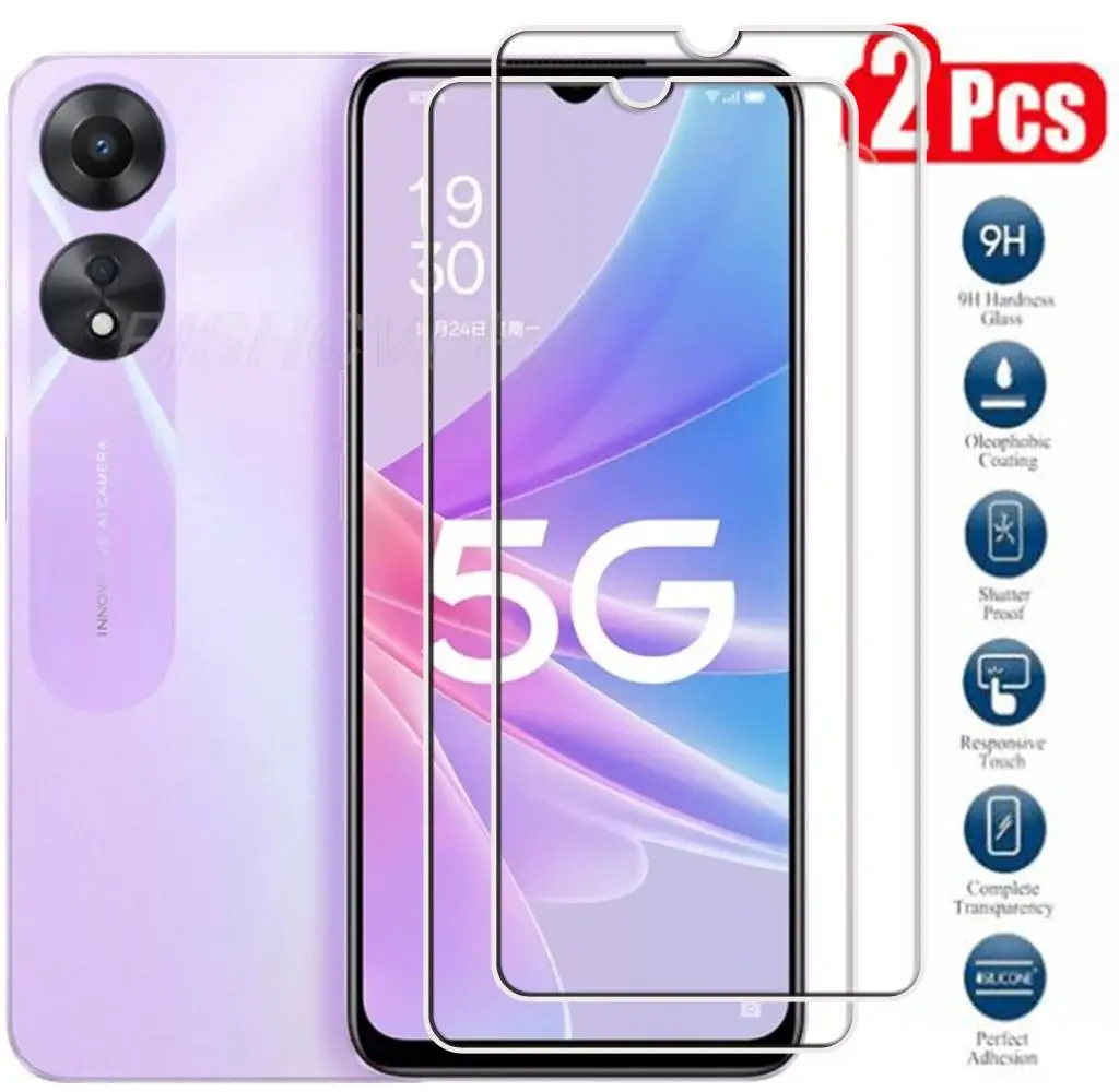 

Tempered Glass For OPPO A78 5G 6.56" Protective Film Screen Protector On OPPOA78 A58 A58x CPH2483, CPH2495 Phone Glass