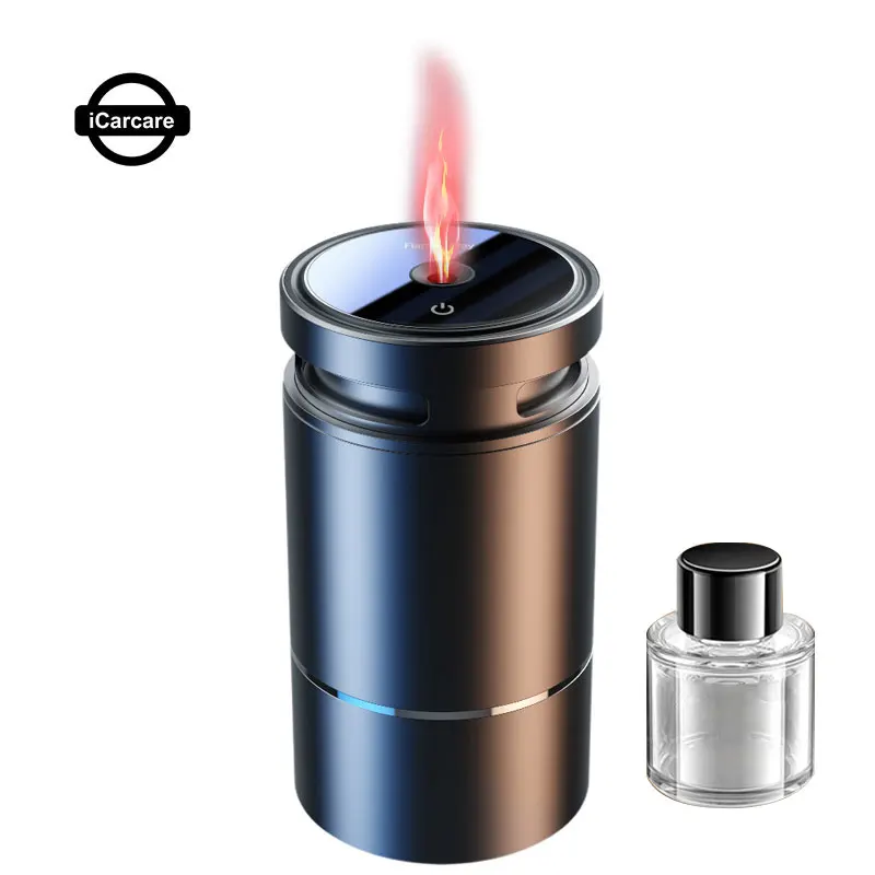 

Fragrance Aromaterapy Air Freshener Flame Lights Car Spray Aroma Smell Distributor Essential Oils Car Accessories Auto Flavoring