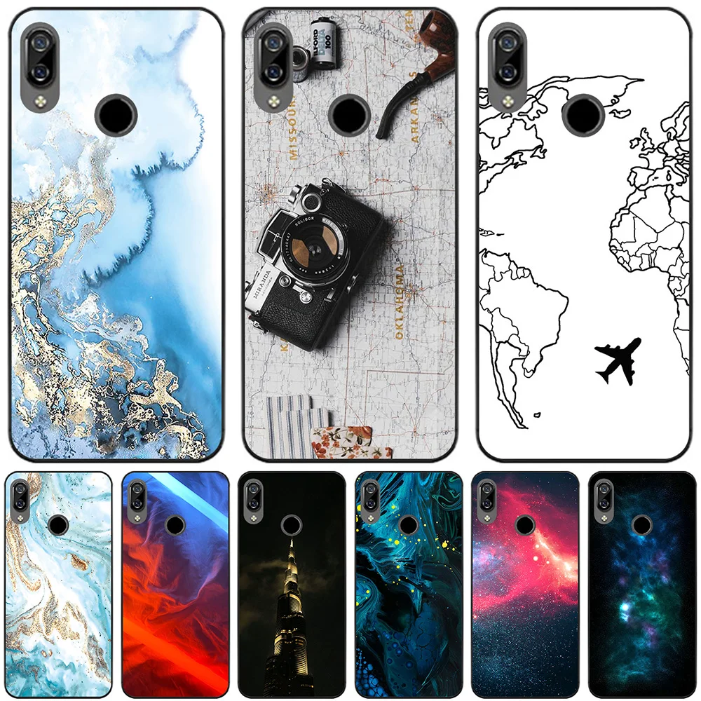 

Phone Bags & Cases For BQ Mobile BQ-6040L Magic 2019 6.09 inch Cover Soft Silicone TPU Fashion Marble Inkjet Painted Shell Bag