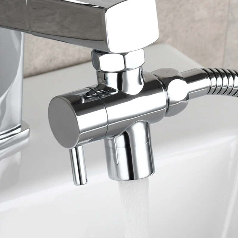 

Inside 22mm Outside 24mm Shower Hose Water Diversion Valve Faucet Water Separator Changeover Valve One Inlet Two Outlet M4YD