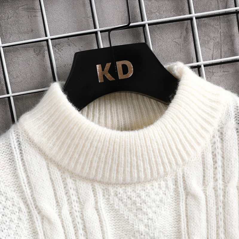 Women Hip Pop Streetwear Sweater Vintage Snow Knitted Sweater Spring Winter Casual Pullover Knitwear
