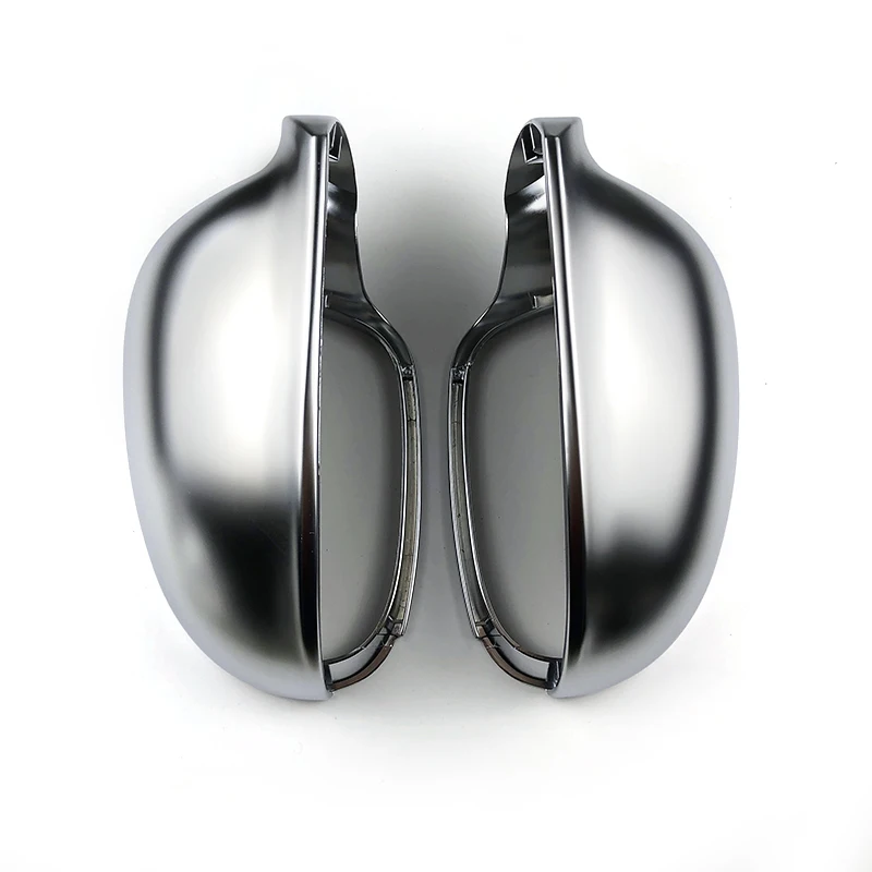 

Matt Silver Rearview Mirror Cover Replace Caps Shell GOLF 5V MK5 Jetta Passat B55 B6 EOS Sharan Superb Side Wing Cover