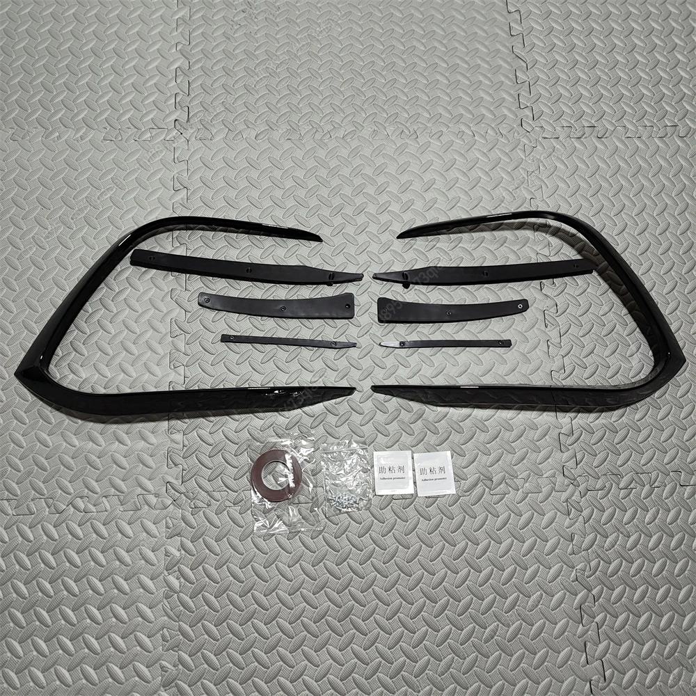 

Для VW Golf 8 MK8 PRO 2020-2024 ABS глянцевый черный автомобильный передний бампер противотуманная фара нижняя решетка рамка спойлер сплиттер комплекты кузова тюнинг