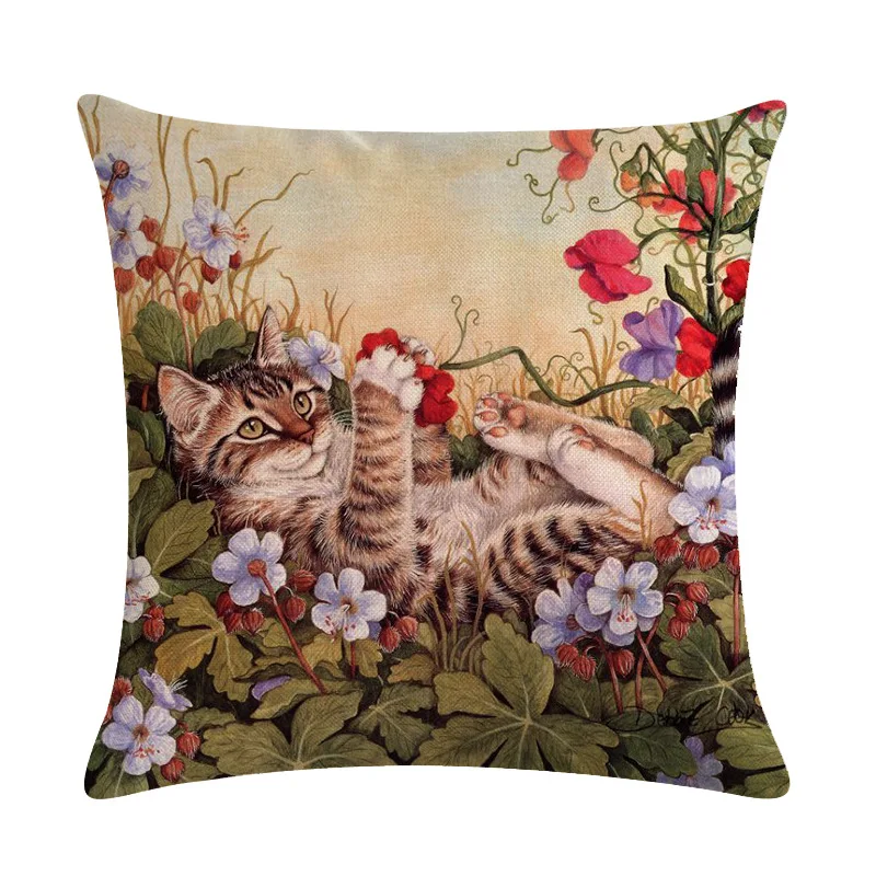 1 шт. картина маслом милая серия кошек льняные искусственные автомобильные