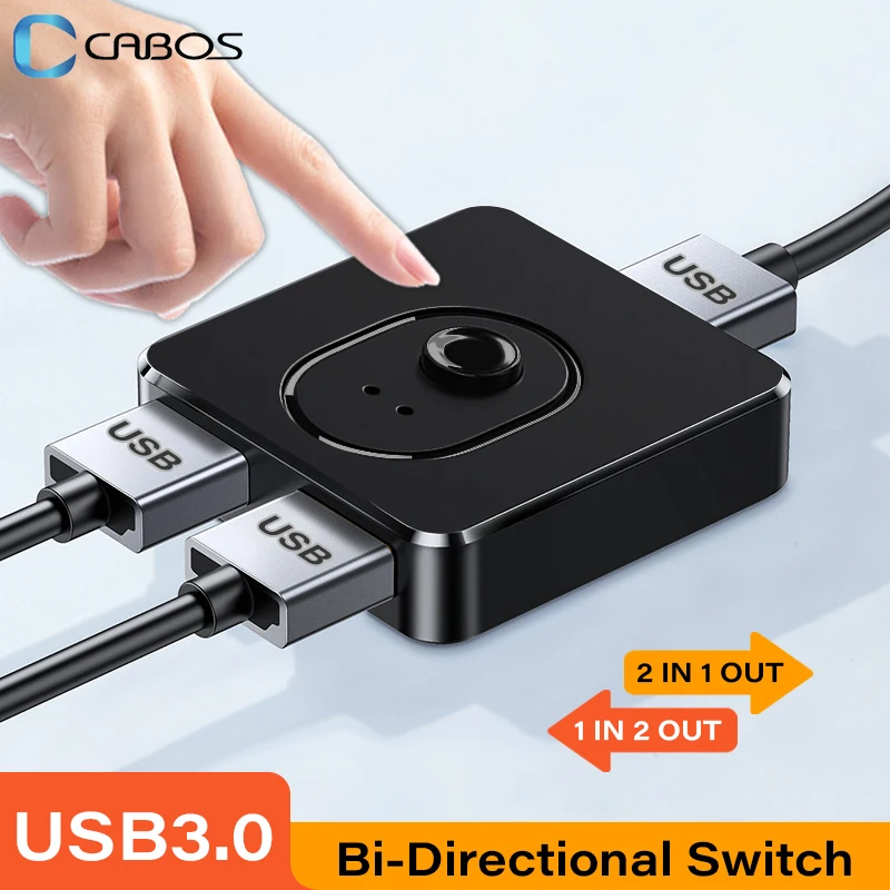 KVM-переключатель USB 3,0 концентратор 1x 2/2x1 переключатель USB-разветвитель USB2.0 универсальный контроллер для ноутбука компьютера принтера клавиатуры мыши