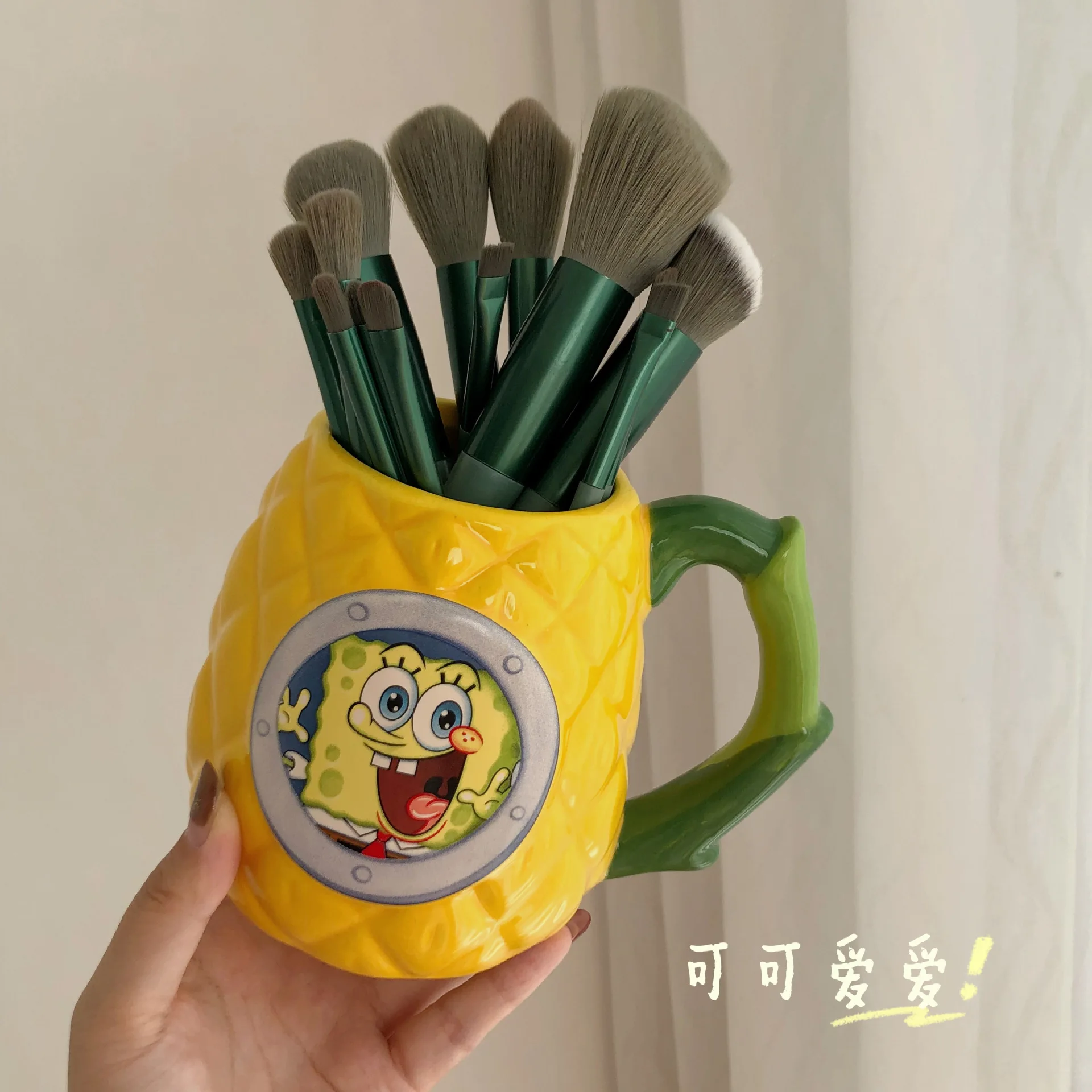 

Spongebob Squarepants Pineapple Cup Cartoon House Shaped Water Cup Kawaii Mug Large Capacity Ceramic Household Office Water Cup