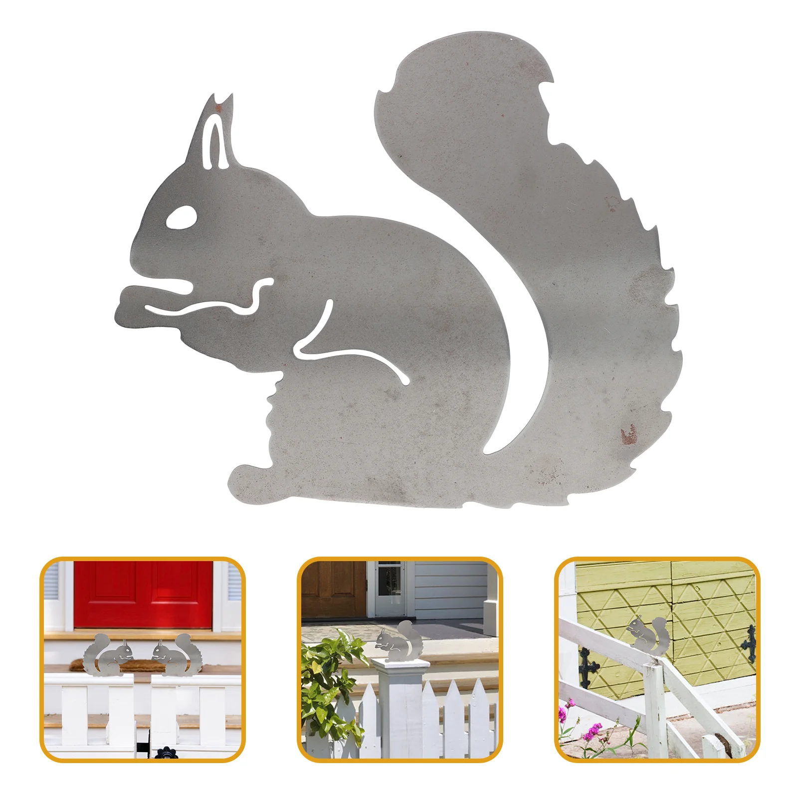 

Garden Animal Yard Sign Squirrel Sign Stake Lawn Animal Insert for Decoration