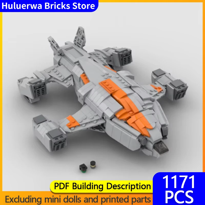Модель военного самолета MOC строительные кирпичи космический корабль модульная